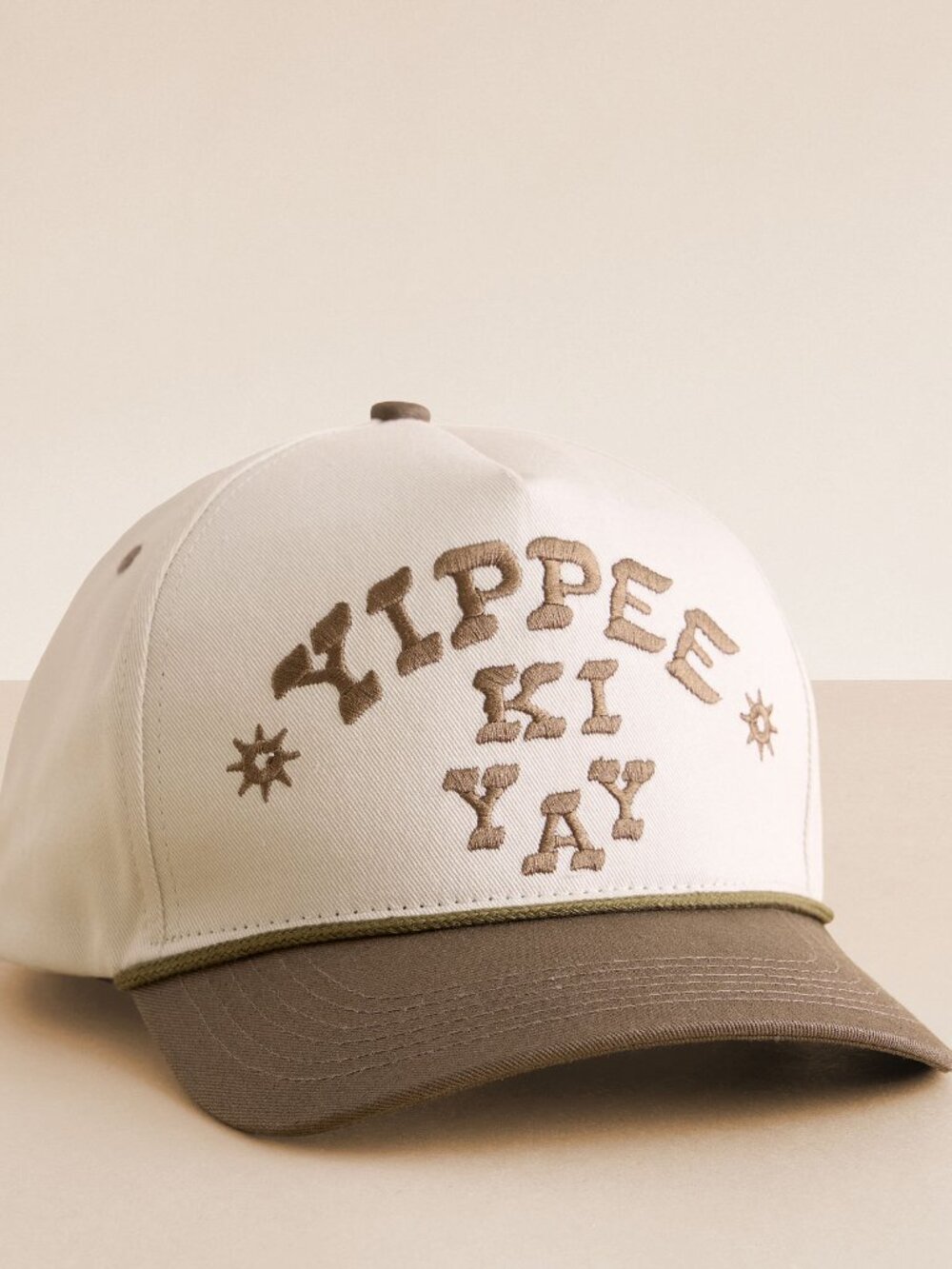 New Western Cream Sendero Provisions Co. Yippee Ki Yay Trucker Hat